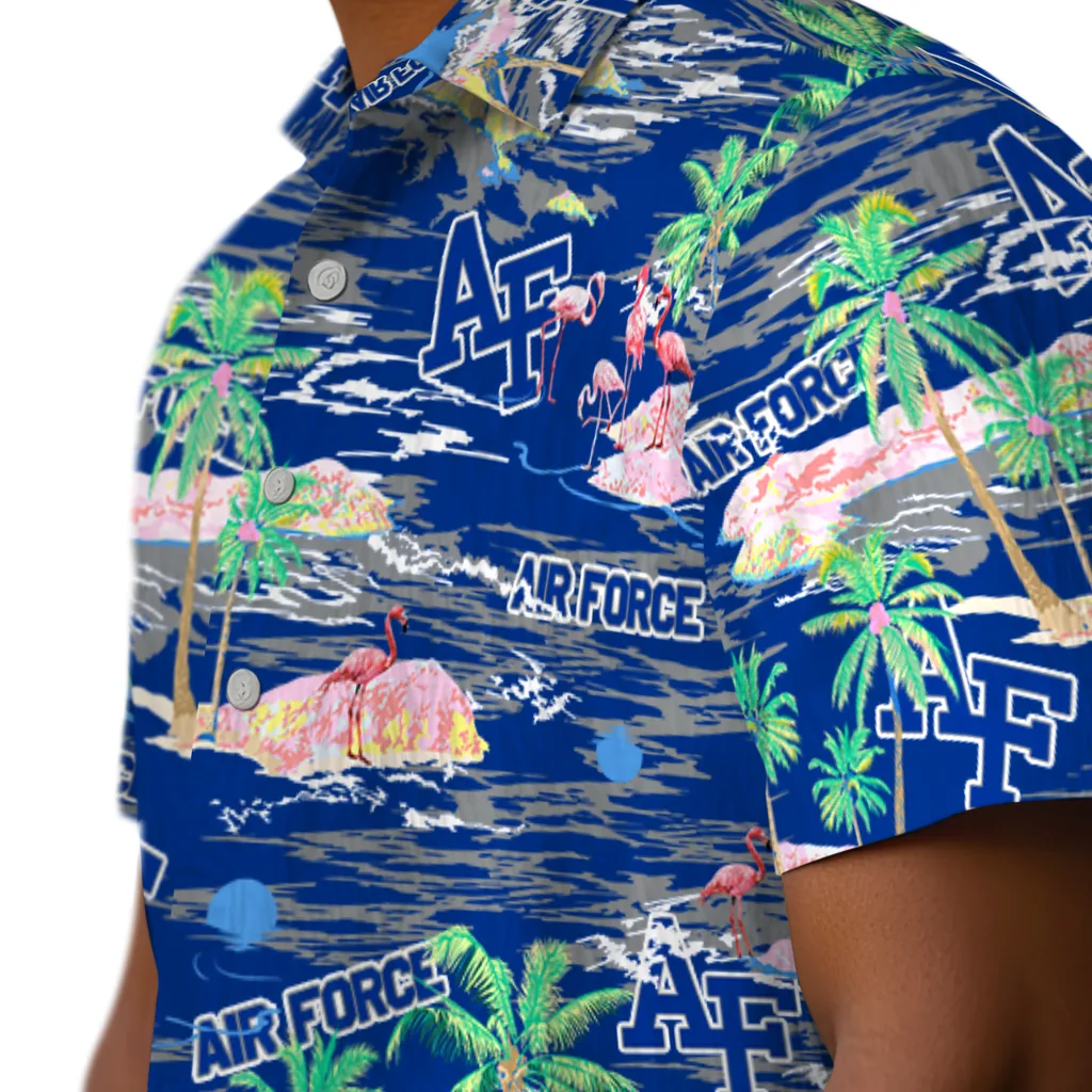 Air Force Falcons Hawaiian Shirt - Hawaii Island air force falcons flamingo retreat blue hawaiian shirts trendy