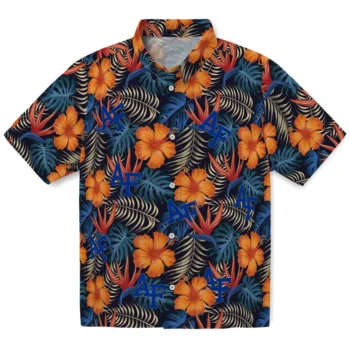 air force falcons hibiscus foliage hawaiian shirts best selling