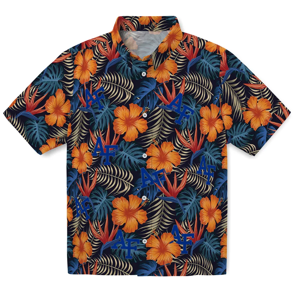 Air Force Falcons Hawaiian Shirt - Hibiscus Foliage air force falcons hibiscus foliage hawaiian shirts best selling