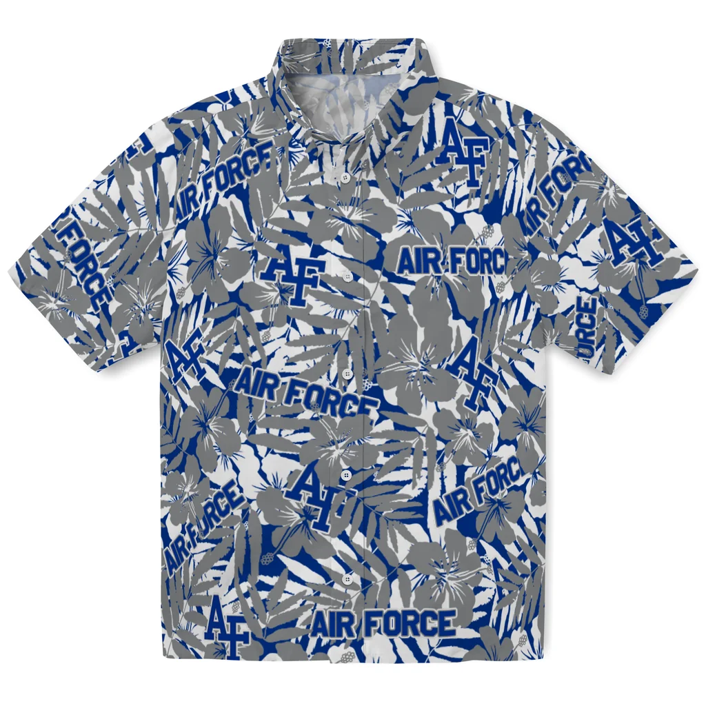 Air Force Falcons Hawaiian Shirt - Hibiscus Overlay air force falcons hibiscus overlay hawaiian shirts best selling