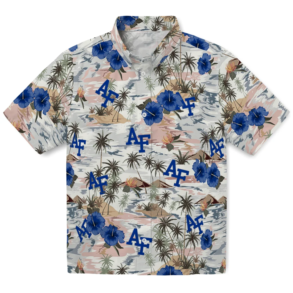 Air Force Falcons Hawaiian Shirt - Hibiscus Seaside air force falcons hibiscus seaside white hawaiian shirts best selling
