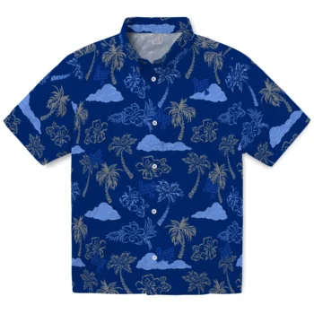 air force falcons palm and clouds blue hawaiian shirts best selling