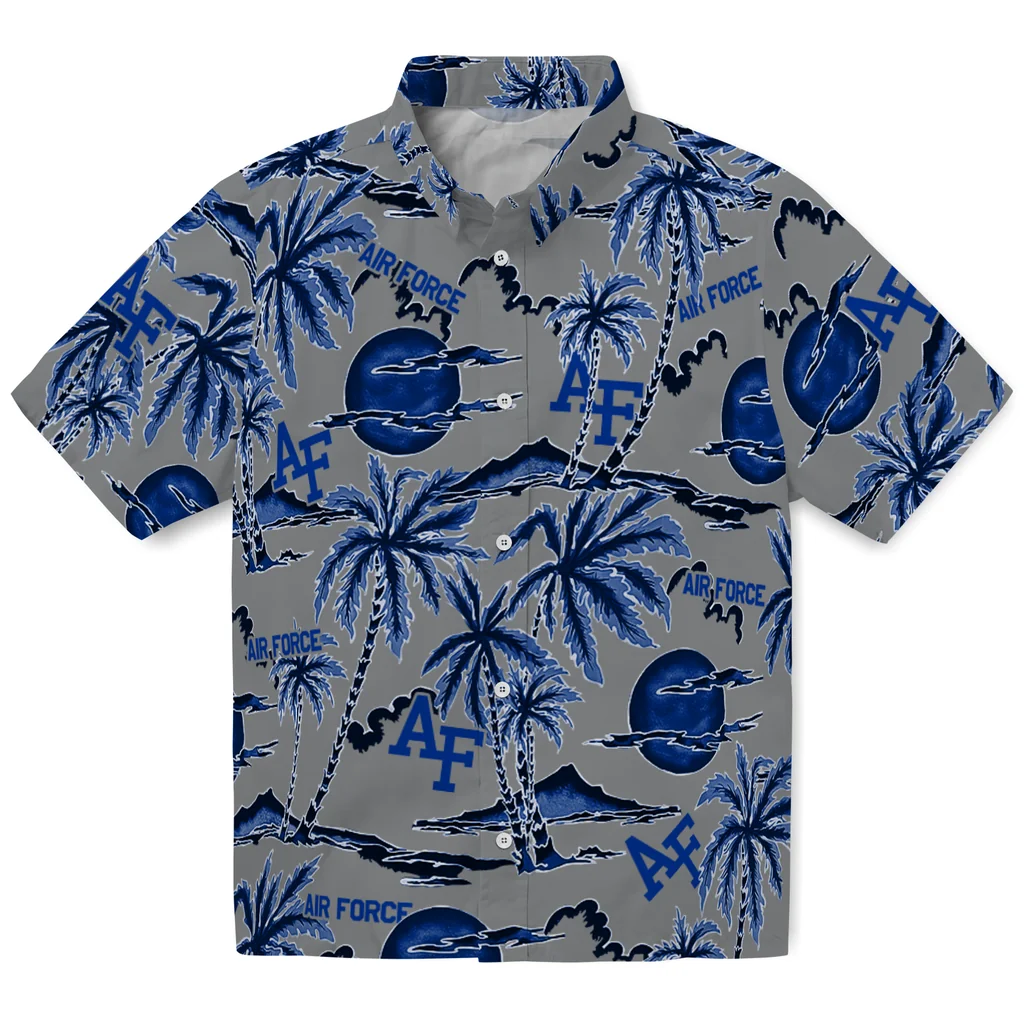 Air Force Falcons Hawaiian Shirt - Palm Sunset air force falcons palm sunset hawaiian shirts best selling