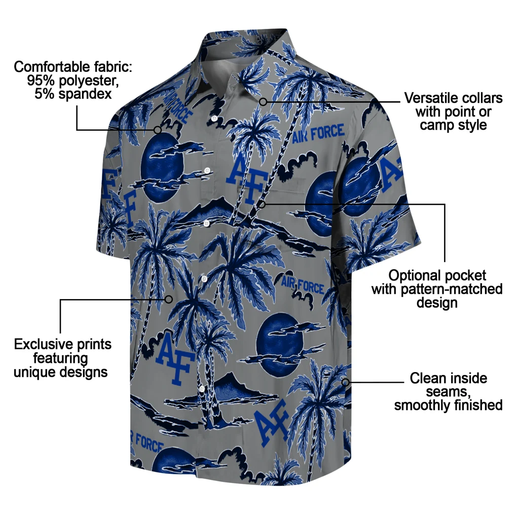 Air Force Falcons Hawaiian Shirt - Palm Sunset air force falcons palm sunset hawaiian shirts new arrival