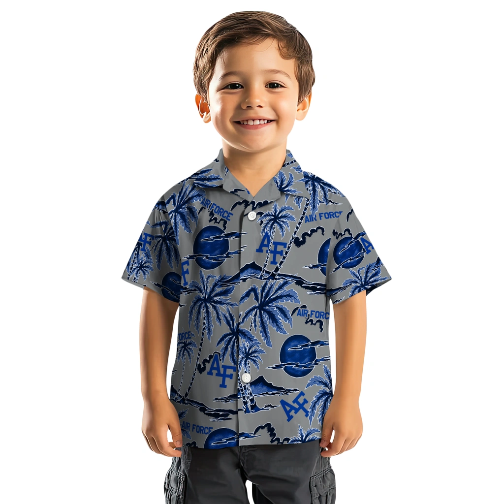 Air Force Falcons Hawaiian Shirt - Palm Sunset air force falcons palm sunset hawaiian shirts top rated