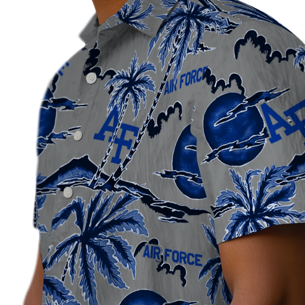 Air Force Falcons Hawaiian Shirt - Palm Sunset air force falcons palm sunset hawaiian shirts trendy