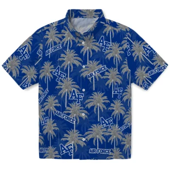 air force falcons palm grove blue hawaiian shirts best selling