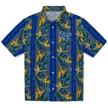 air force falcons paradise vines blue hawaiian shirts best selling