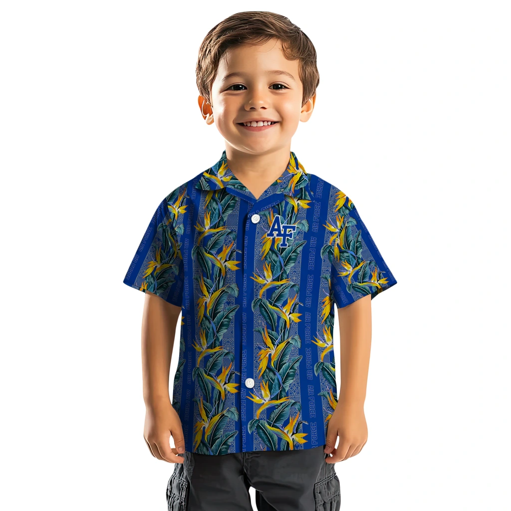 Air Force Falcons Hawaiian Shirt - Paradise Vines air force falcons paradise vines blue hawaiian shirts top rated