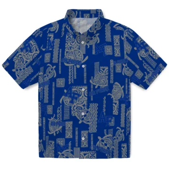 air force falcons turtle lines blue hawaiian shirts best selling