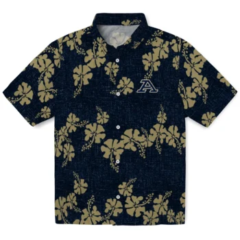 akron zips hibiscus petals blue hawaiian shirts best selling