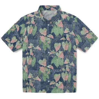 akron zips anthurium overlay blue hawaiian shirts best selling