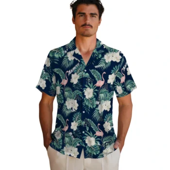 akron zips flamingo palms blue hawaiian shirts fashion forward