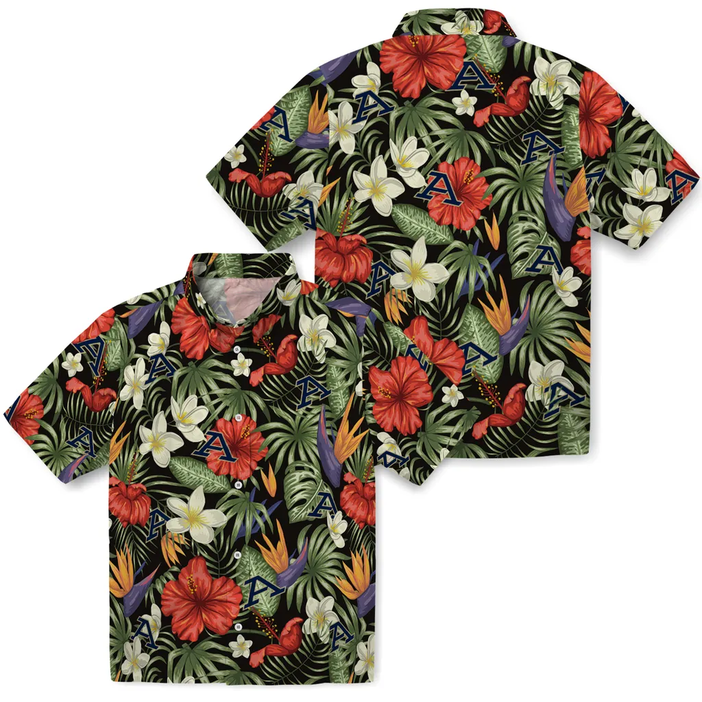 Akron Zips Hawaiian Shirt - Hawaii Floral Hibiscus akron zips hibiscus bird hawaiian shirts high quality