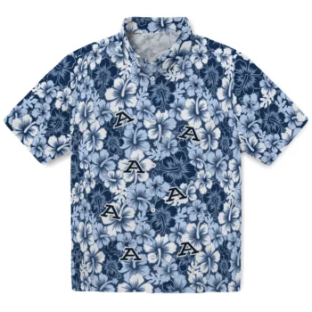 akron zips hibiscus blooms blue hawaiian shirts best selling