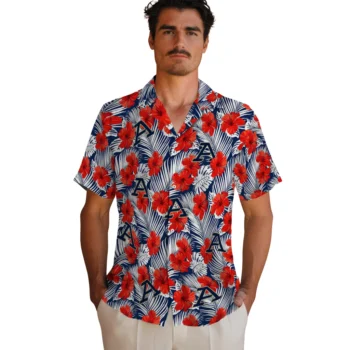 akron zips hibiscus fiesta red royal blue hawaiian shirts fashion forward