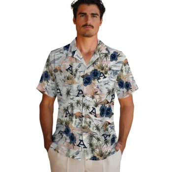 akron zips hibiscus seaside white hawaiian shirts fashion forward