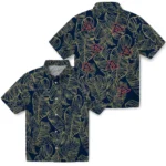 Akron Zips Hawaiian Shirt – Leaf Outline