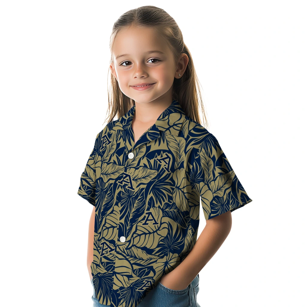 Akron Zips Hawaiian Shirt - Monstera Layer akron zips monstera layer blue hawaiian shirts premium grade