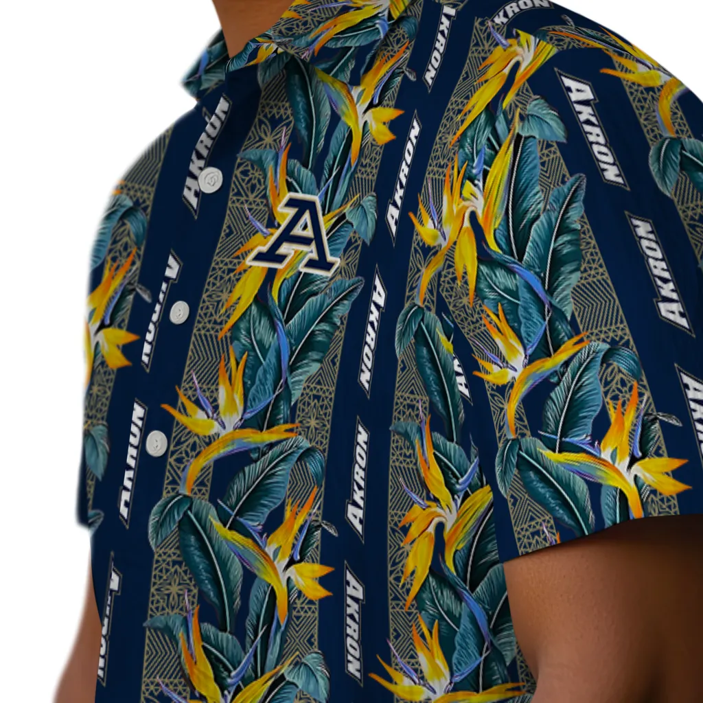 Akron Zips Hawaiian Shirt - Paradise Vines akron zips paradise vines blue hawaiian shirts trendy