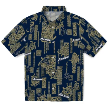akron zips turtle lines blue hawaiian shirts best selling