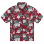 Alabama Crimson Tide Hawaiian Shirt – Flamingo and Hibiscus