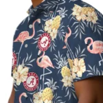 Alabama Crimson Tide Hawaiian Shirt – Flamingo Hibiscus