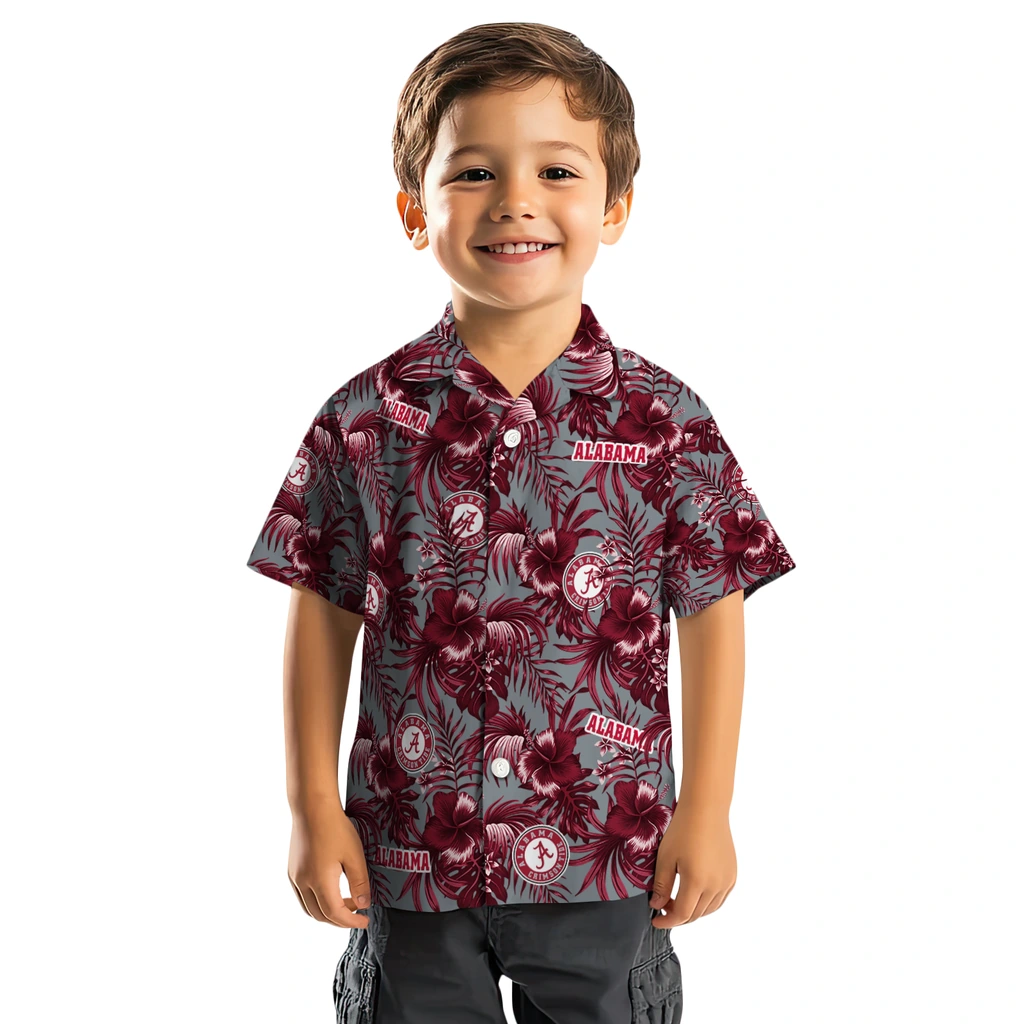 Alabama Crimson Tide Hawaiian Shirt - Hibiscus Exotic alabama crimson tide hibiscus exotic crimson hawaiian shirts top rated