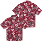 Alabama Crimson Tide Hawaiian Shirt – Hibiscus Flower Design