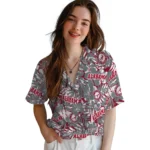 Alabama Crimson Tide Hawaiian Shirt – Hibiscus Overlay