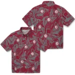 Alabama Crimson Tide Hawaiian Shirt – Monstera Layer