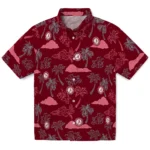 Alabama Crimson Tide Hawaiian Shirt – Palm And Clouds