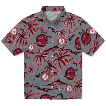 alabama crimson tide palm sunset hawaiian shirts best selling