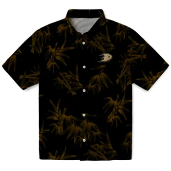 anaheim ducks bamboo branches gold black hawaiian shirts best selling