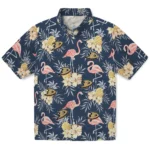 Anaheim Ducks Hawaiian Shirt – Flamingo Hibiscus
