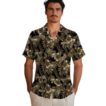 anaheim ducks hibiscus exotic gold hawaiian shirts fashion forward
