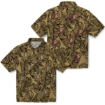 Anaheim Ducks Hawaiian Shirt – Leaf Outline