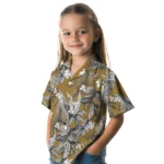 Anaheim Ducks Hawaiian Shirt – Palm Leaves