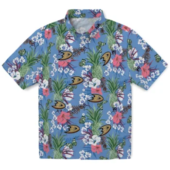 anaheim ducks pineapple bouquet best sky blue hawaiian shirts best selling