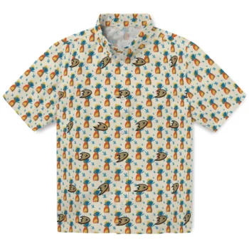 anaheim ducks pineapple delight beige hawaiian shirts best selling