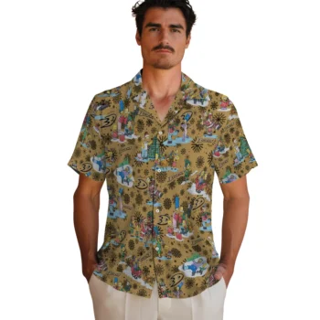 anaheim ducks simpsons christmas gold hawaiian shirts fashion forward