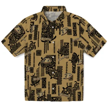 anaheim ducks turtle lines gold hawaiian shirts best selling