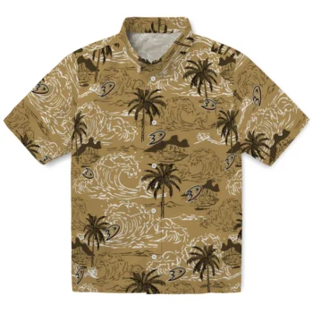 anaheim ducks wave palm gold hawaiian shirts best selling