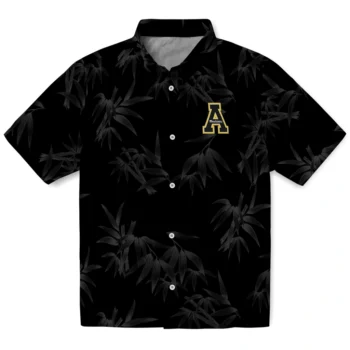 appalachian state mountaineers bamboo branches black hawaiian shirts best selling