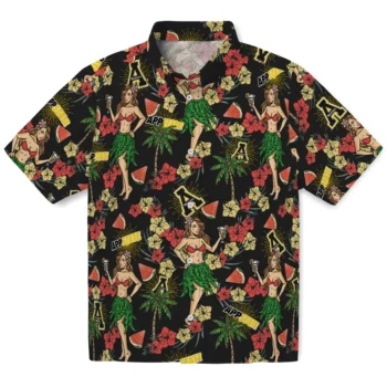 appalachian state mountaineers hawaiian girls design black hawaiian shirts best selling