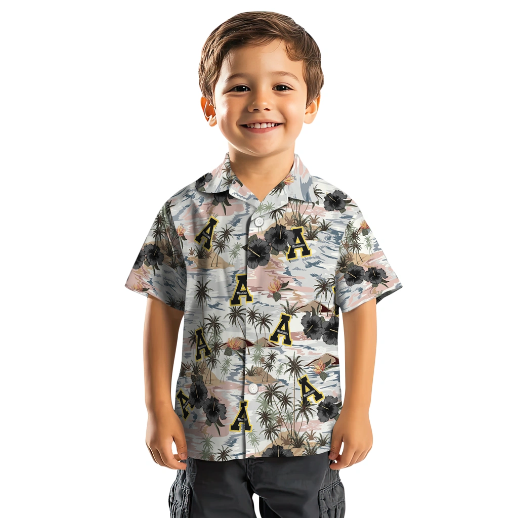 Appalachian State Mountaineers Hawaiian Shirt - Hibiscus Seaside appalachian state mountaineers hibiscus seaside white hawaiian shirts top rated