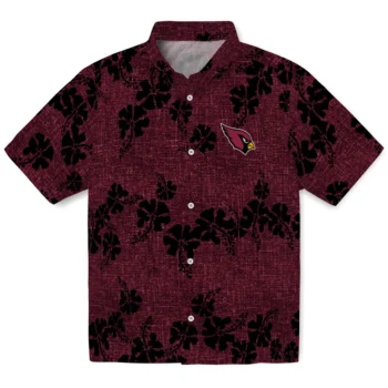 arizona cardinals hibiscus petals red hawaiian shirts best selling