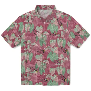 arizona cardinals anthurium overlay red hawaiian shirts best selling