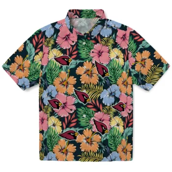 arizona cardinals brilliant hibiscus garden hawaiian shirts best selling