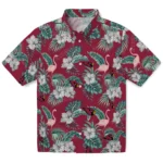 Arizona Cardinals Hawaiian Shirt – Flamingo and Hibiscus